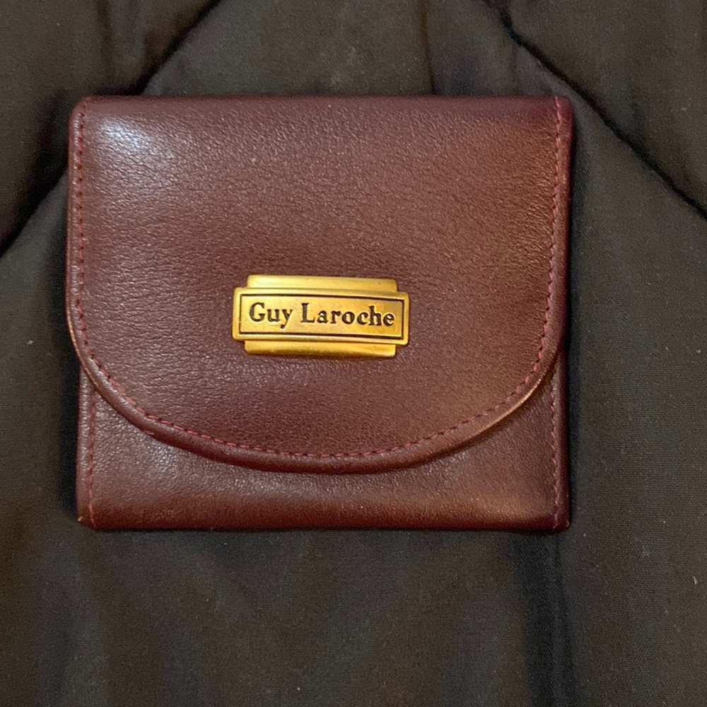 Burgundy coin purse